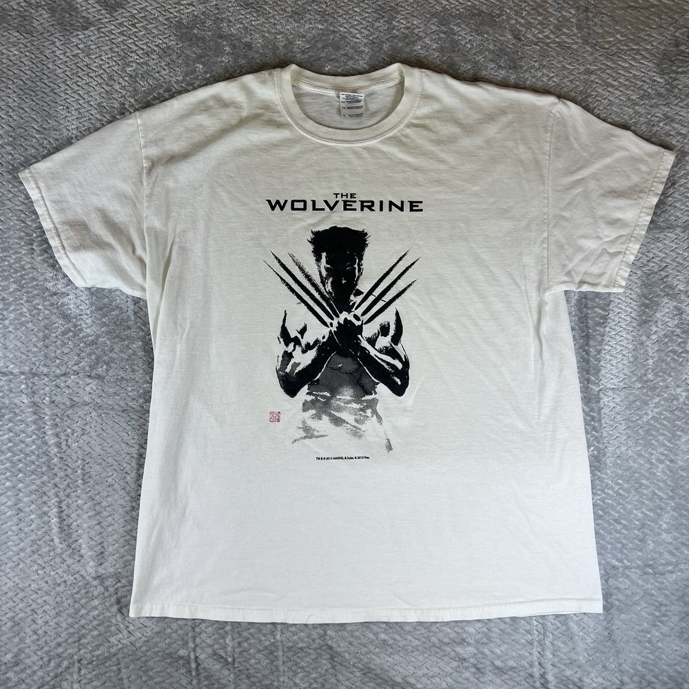 The Wolverine Movie T Shirt Dolby Atmos Promo Marvel 2013 Mens XL White Marvel